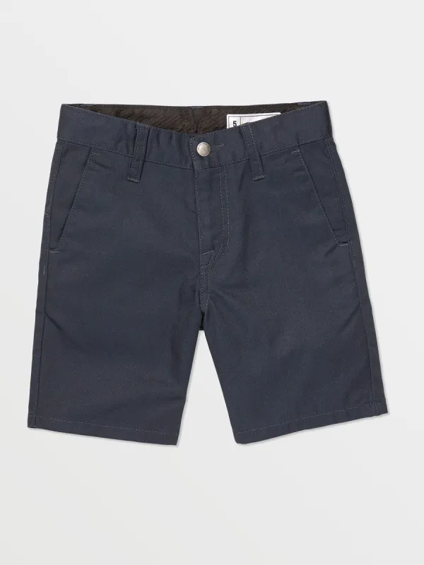 Little Boys Frickin Chino Shorts - Dark Navy sold by Volcom