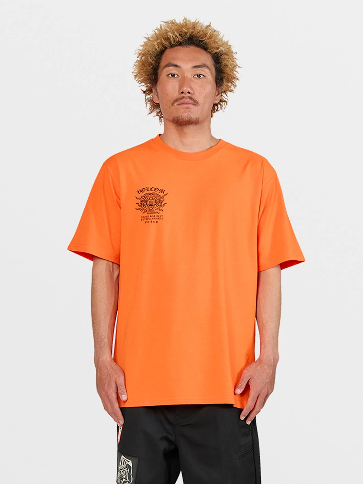 Tokyo True Featured Artist Yusuke Tiger Short Sleeve Tee - Orange sold by Volcom product image thumbnail 2