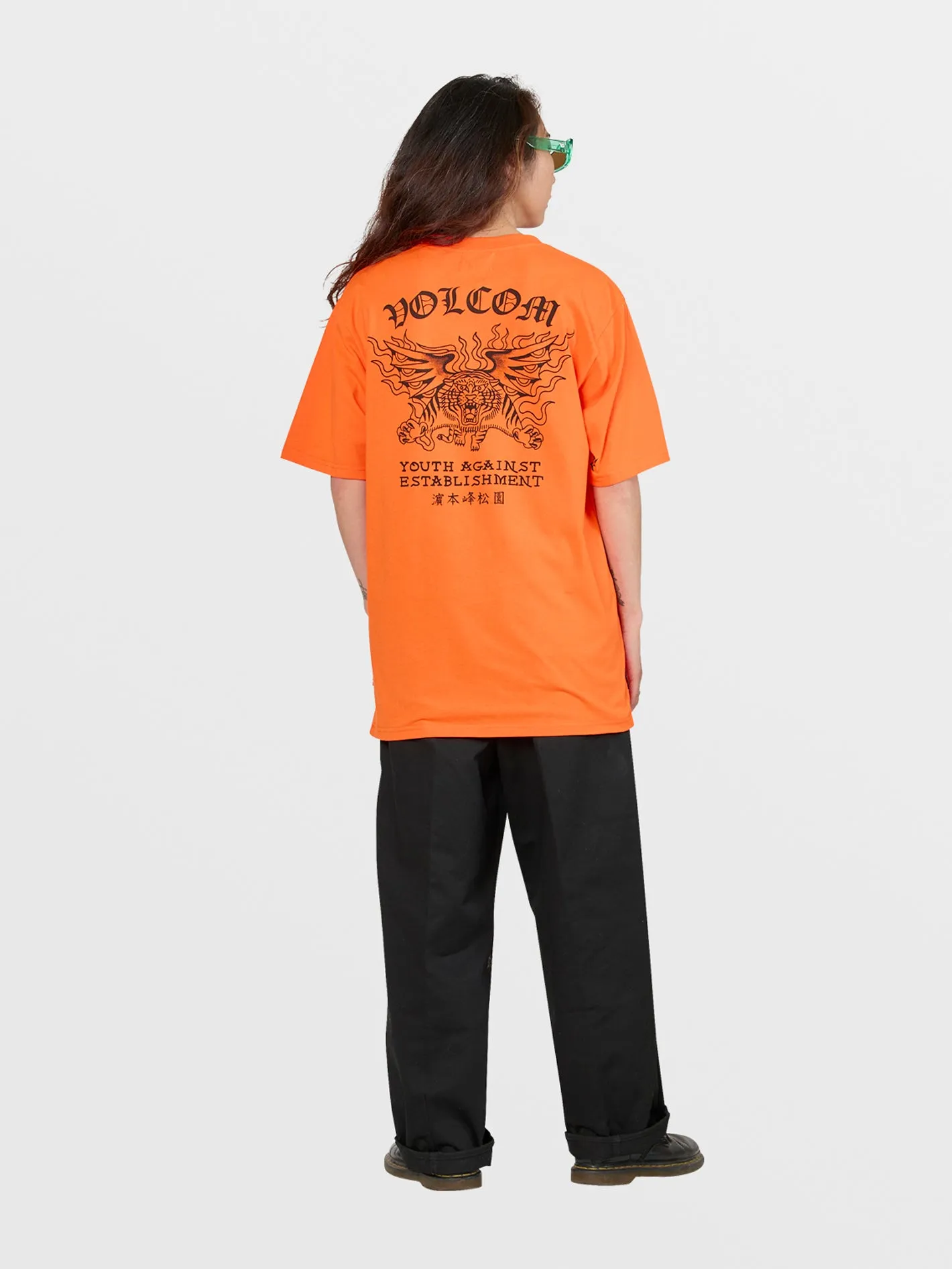 Tokyo True Featured Artist Yusuke Tiger Short Sleeve Tee - Orange sold by Volcom product image thumbnail 5