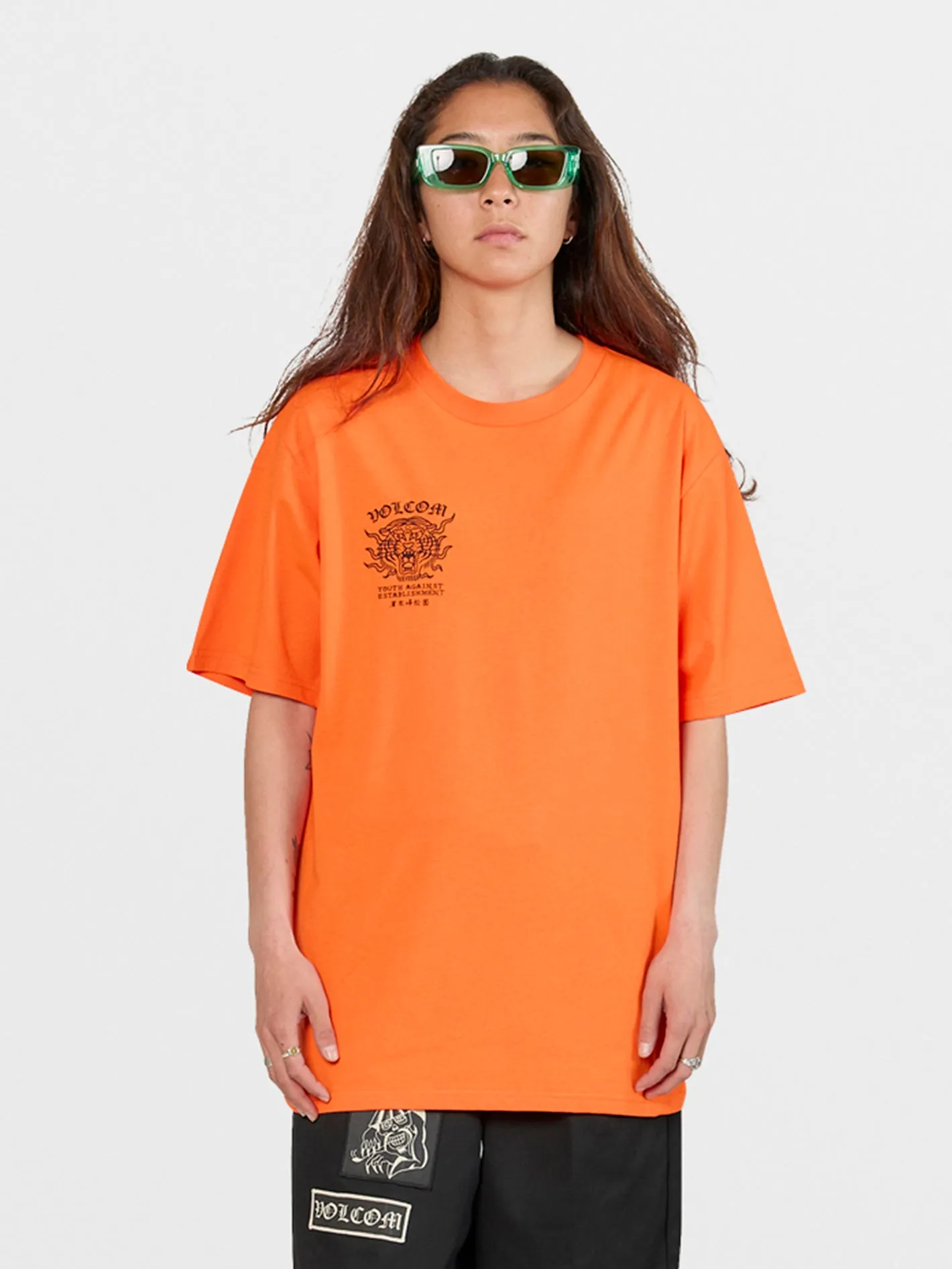 Tokyo True Featured Artist Yusuke Tiger Short Sleeve Tee - Orange sold by Volcom product image thumbnail 4