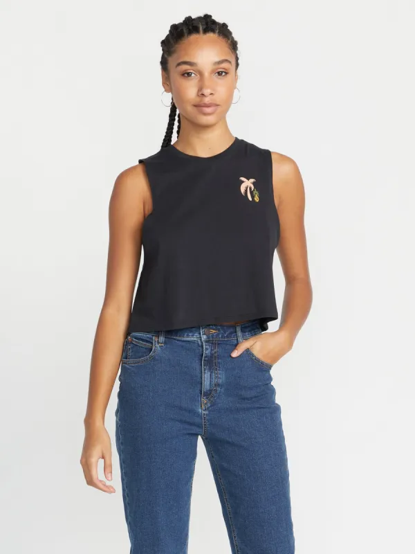 Stone Hour Crop Tank - Black sold by Volcom