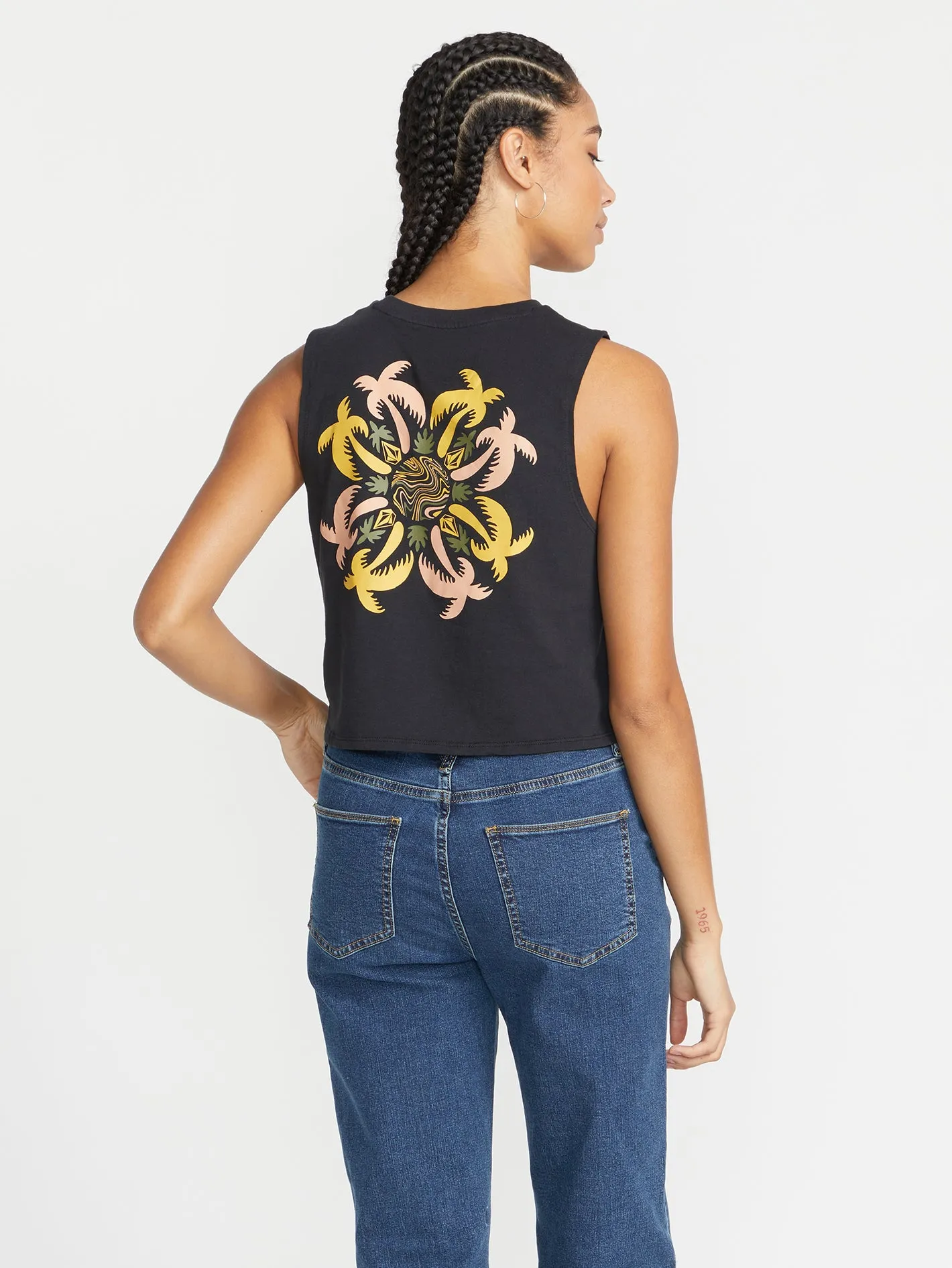 Stone Hour Crop Tank - Black sold by Volcom product image thumbnail 2