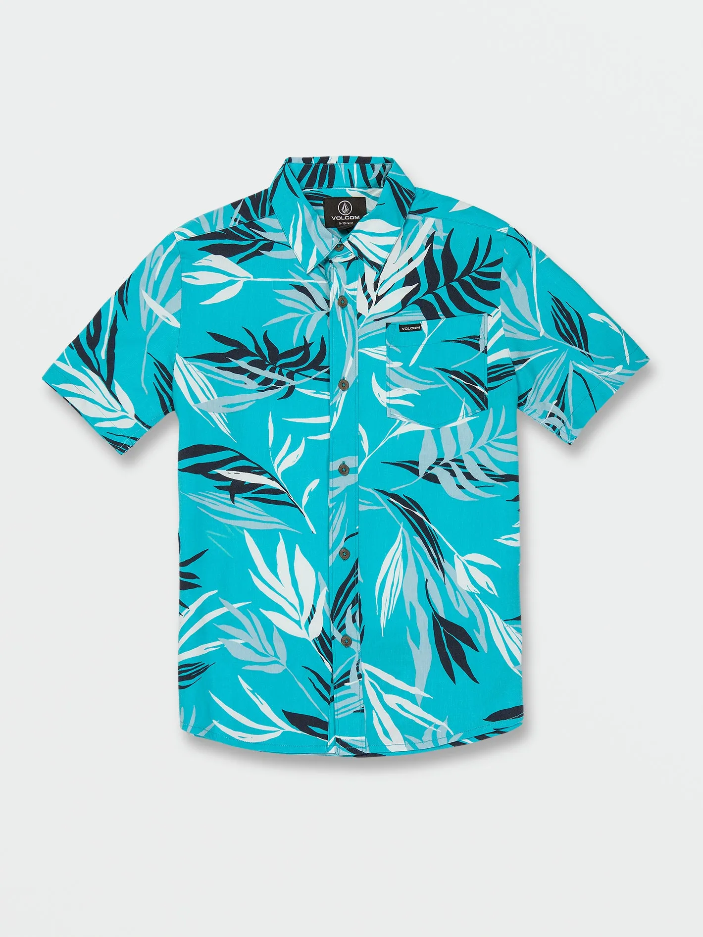 Big Boys Bleeding Leaf Short Sleeve Shirt - Electric Blue sold by Volcom product image thumbnail 2