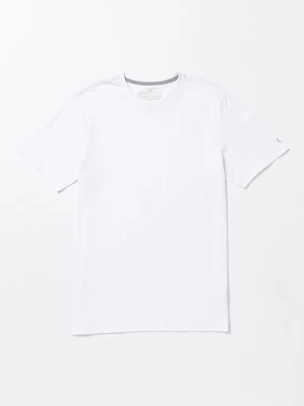 Solid Short Sleeve Tee - White sold by Volcom