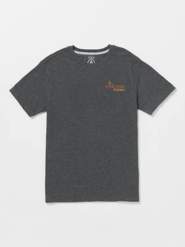 Big Boys Stone Bubbled Short Sleeve Tee - Dark Black Heather sold by Volcom