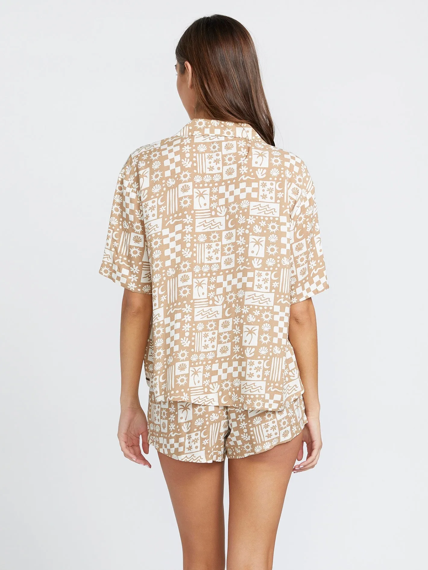 Sunny Daze Short Sleeve Shirt - Mocha sold by Volcom product image thumbnail 4