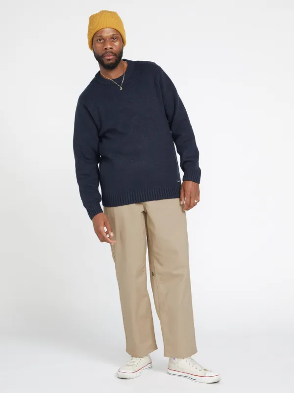 Billow Twill Pants - Dark Khaki sold by Volcom