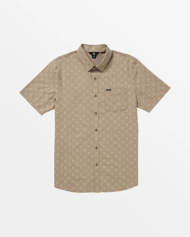 Warbler Short Sleeve Woven Top - Teak sold by Volcom