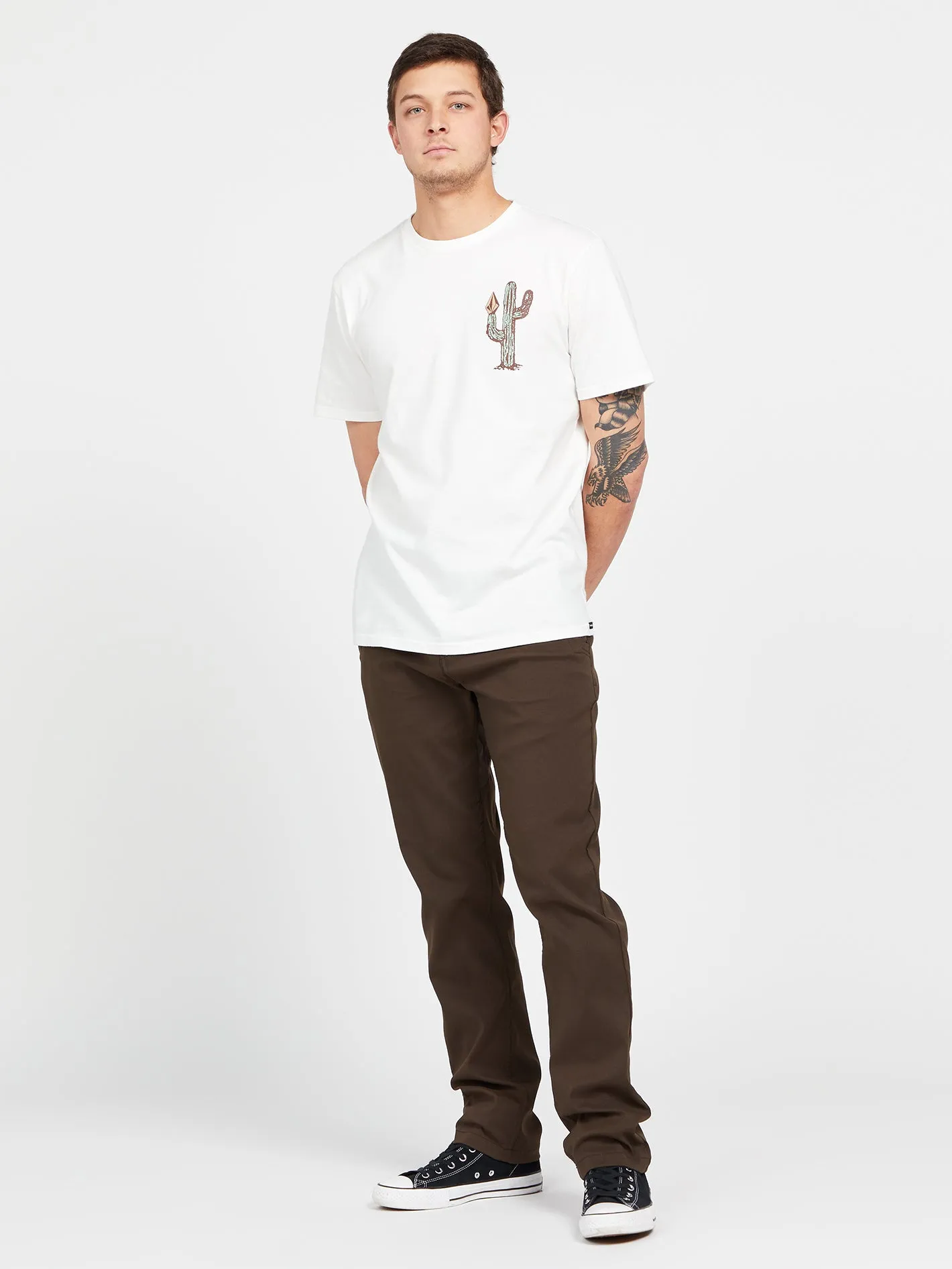Prickly Farm To Yarn Short Sleeve Tee - Off White sold by Volcom product image thumbnail 4