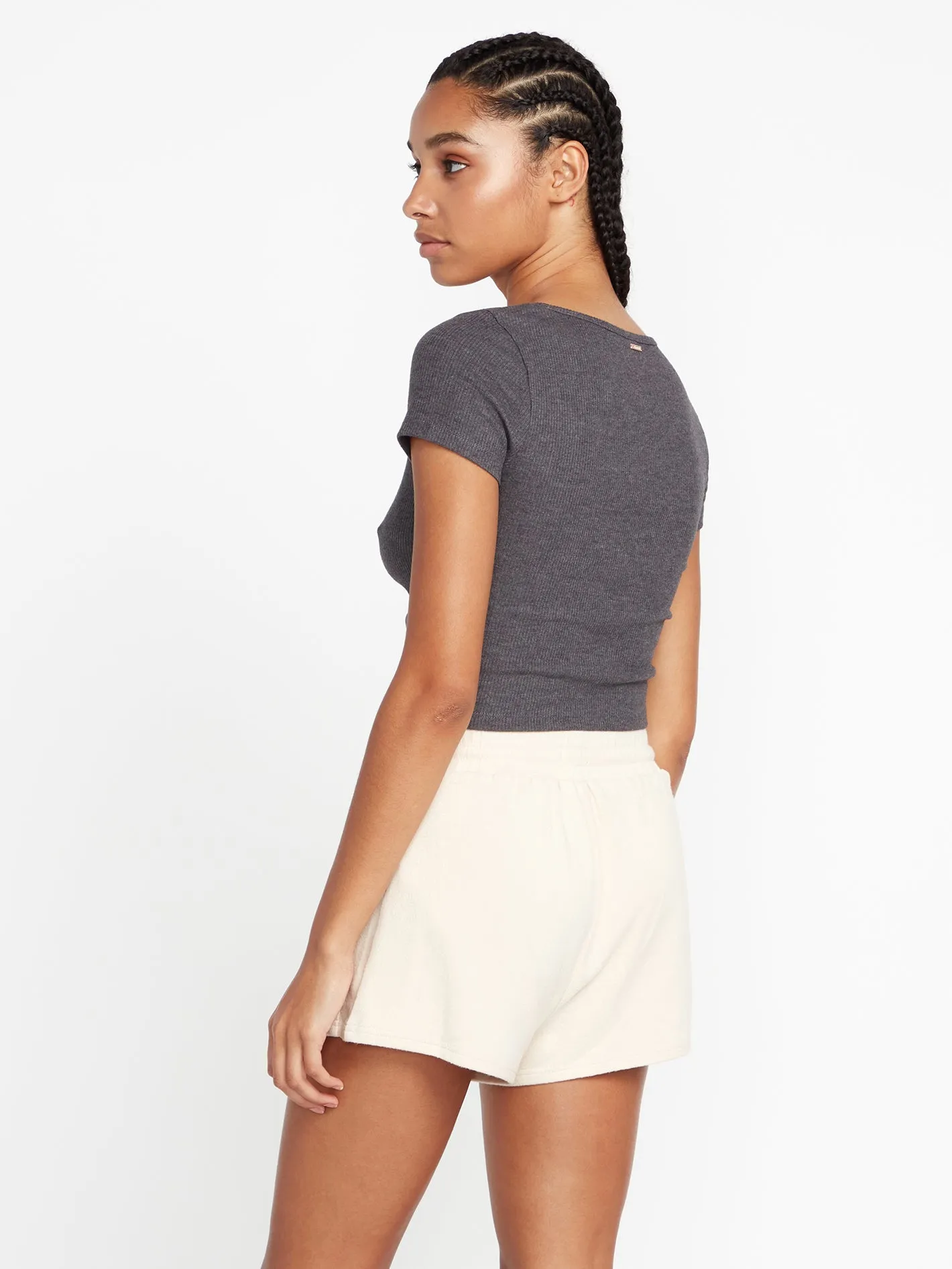 Lived in Lounge Rib Short Sleeve Shirt - Black sold by Volcom product image thumbnail 2