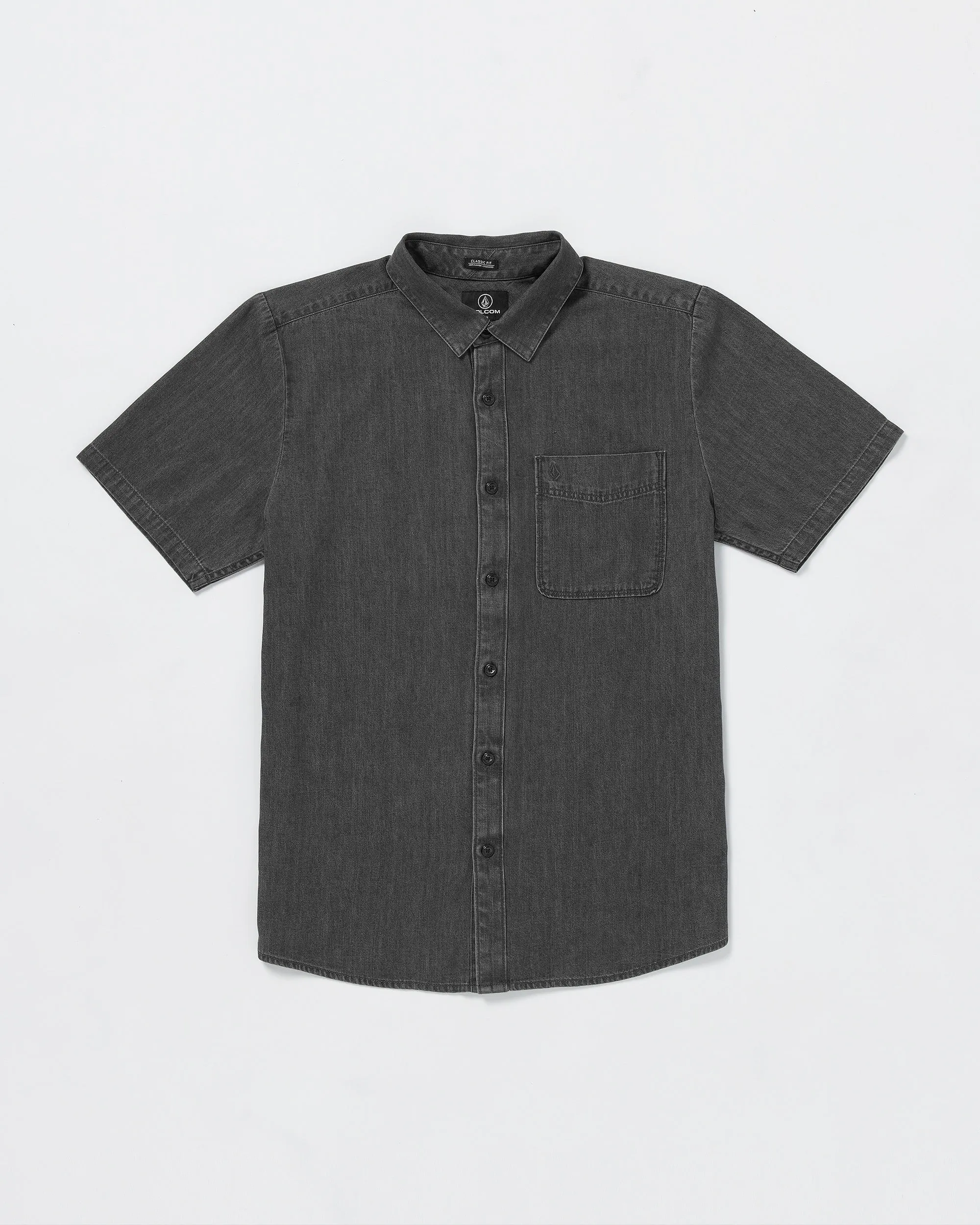 Date Knight Short Sleeve Shirt - Stealth sold by Volcom
