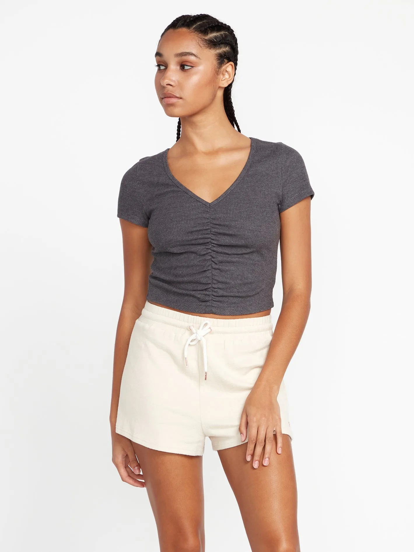 Lived in Lounge Rib Short Sleeve Shirt - Black sold by Volcom