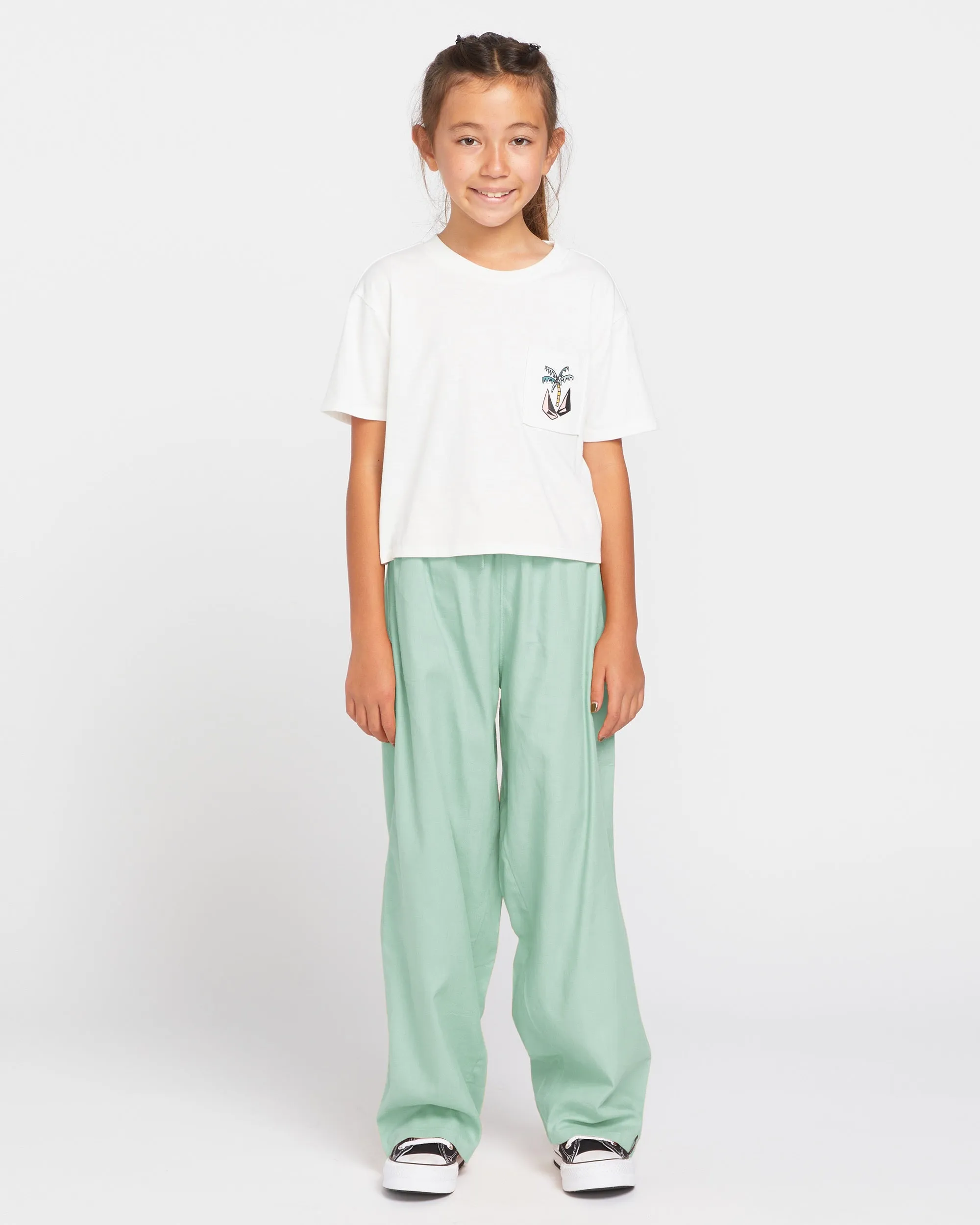 Big Girls Pkt Dial Short Sleeve Tee - Winter White sold by Volcom