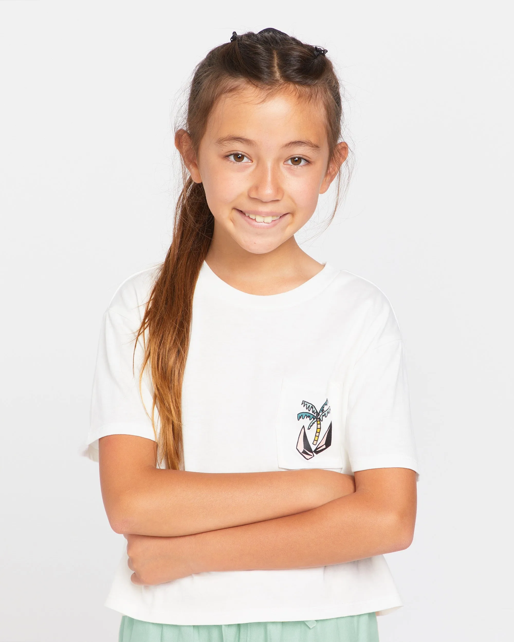 Big Girls Pkt Dial Short Sleeve Tee - Winter White sold by Volcom product image thumbnail 3