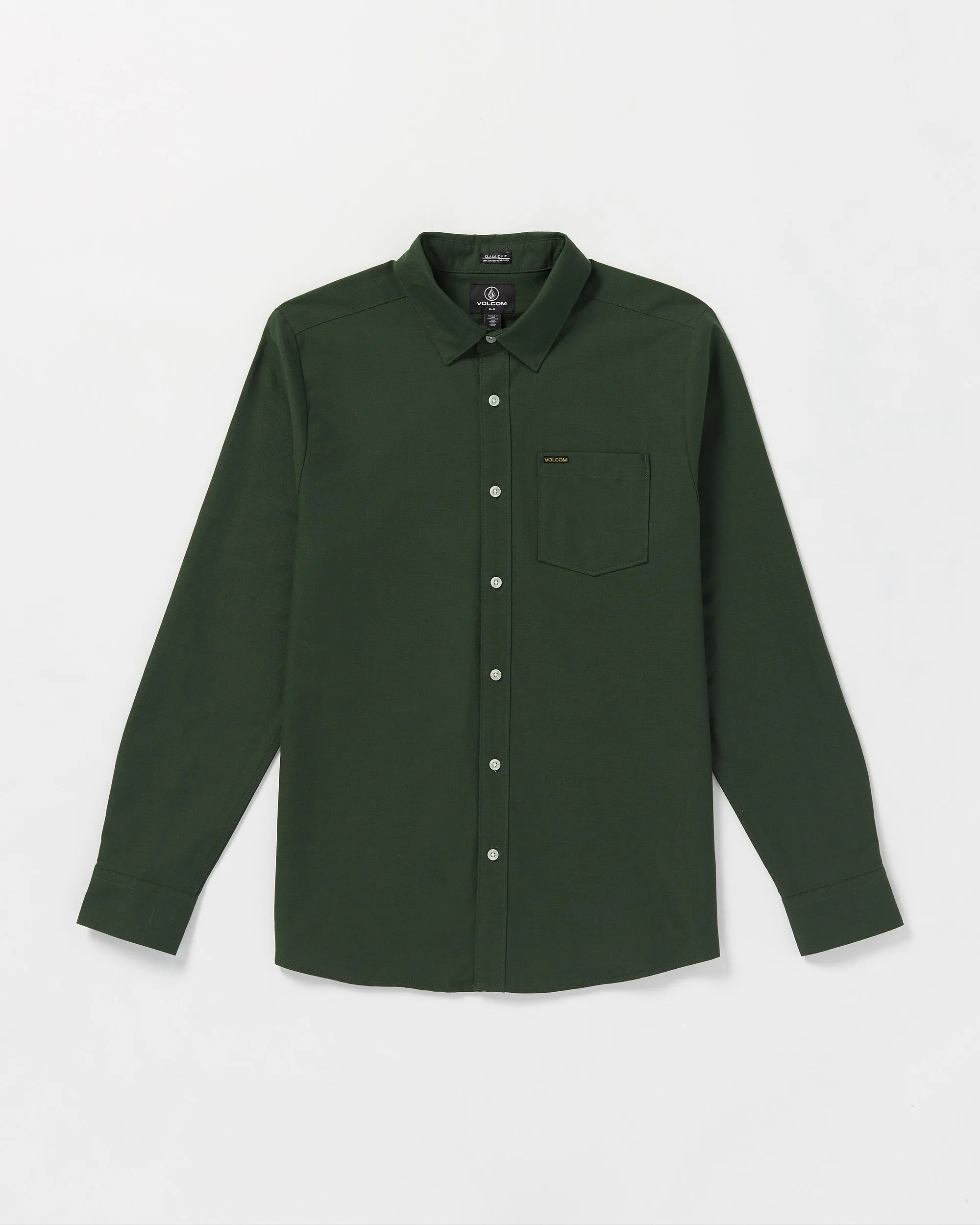 Veeco Oxford Long Sleeve Shirt - Dark Forest sold by Volcom