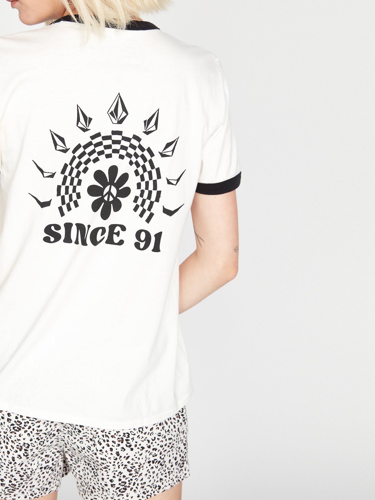 Truly Ringer Short Sleeve Tee - Star White sold by Volcom product image thumbnail 4