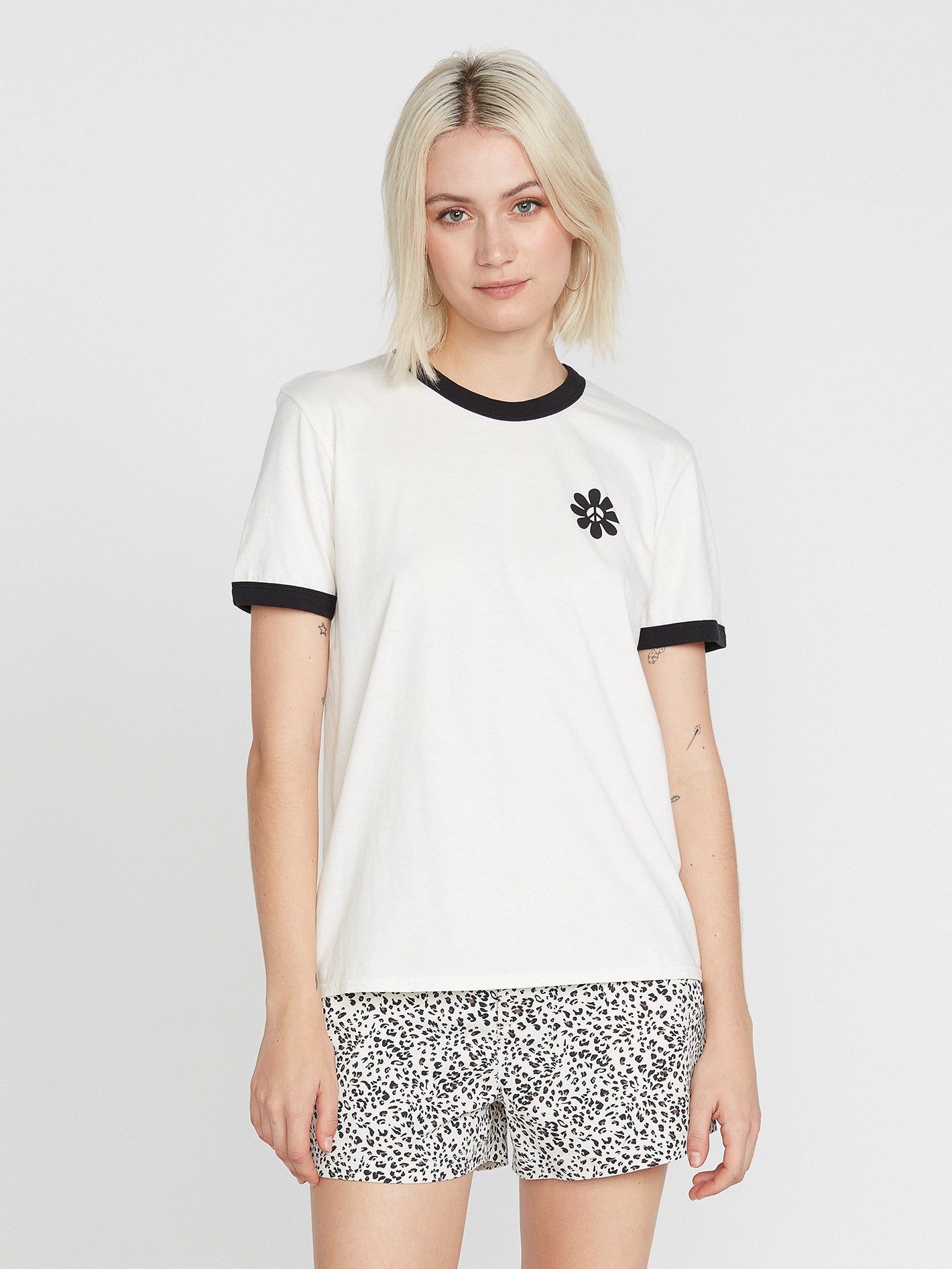 Truly Ringer Short Sleeve Tee - Star White sold by Volcom product image thumbnail 3