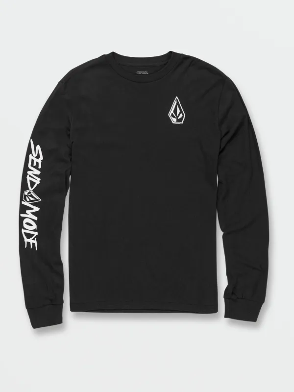 Big Boys Send Mode Tech Long Sleeve Tee - Black sold by Volcom