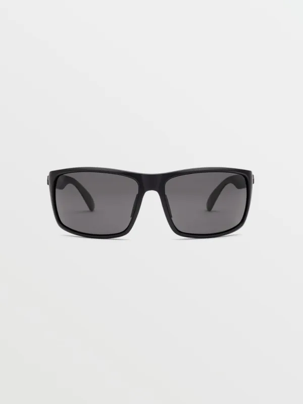 Shmootball Sunglasses - Matte Black/Gray Polar sold by Volcom