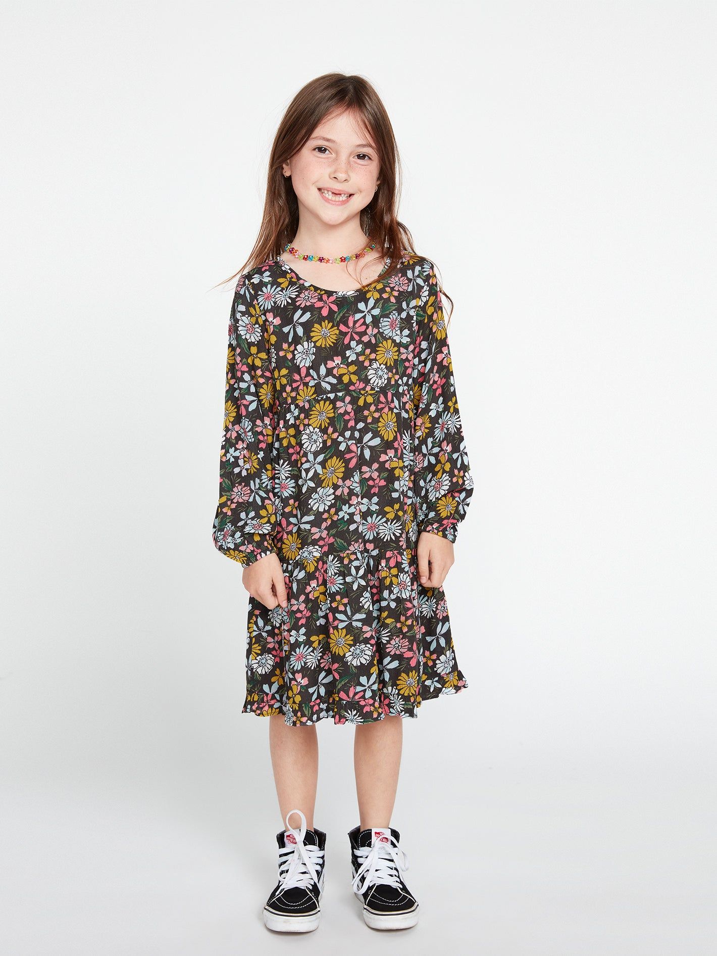 Girls Happy Dazee Dress - Espresso sold by Volcom product image thumbnail 4
