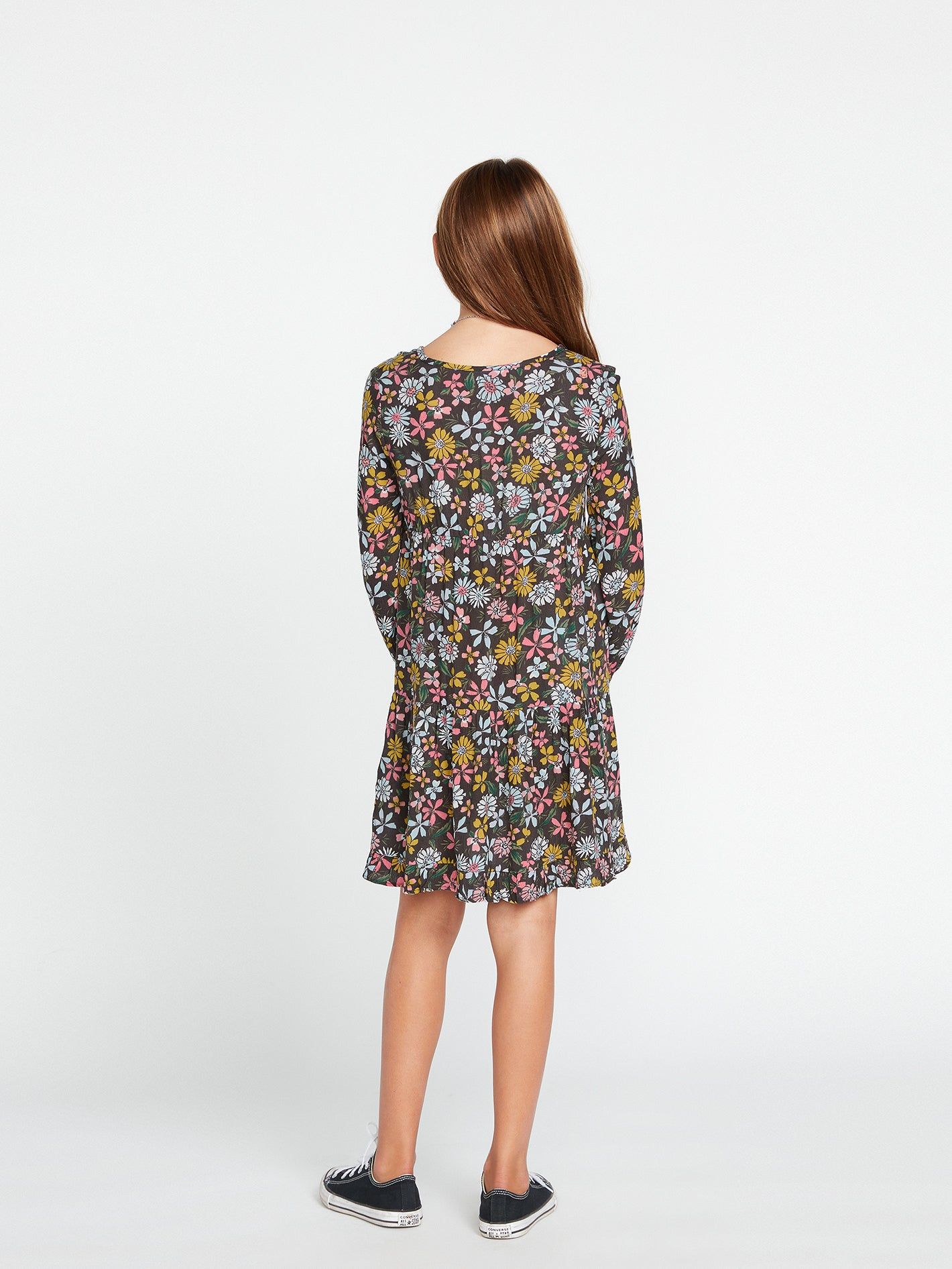 Girls Happy Dazee Dress - Espresso sold by Volcom product image thumbnail 2