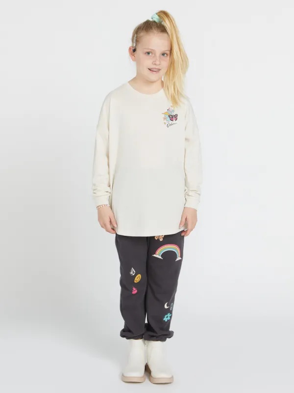 Girls Werkin Doubles Long Sleeve Shirt - Cloud sold by Volcom
