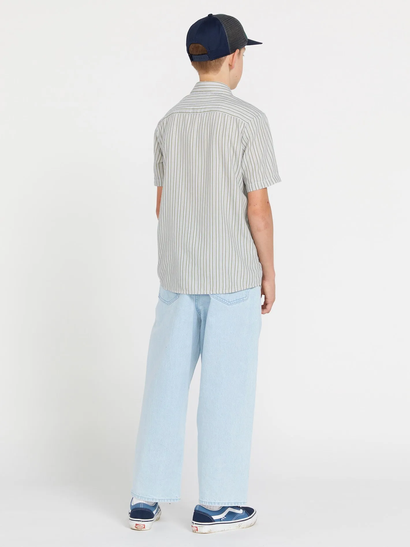 Big Boys Barstone Woven Short Sleeve Shirt - Tower Grey sold by Volcom product image thumbnail 2