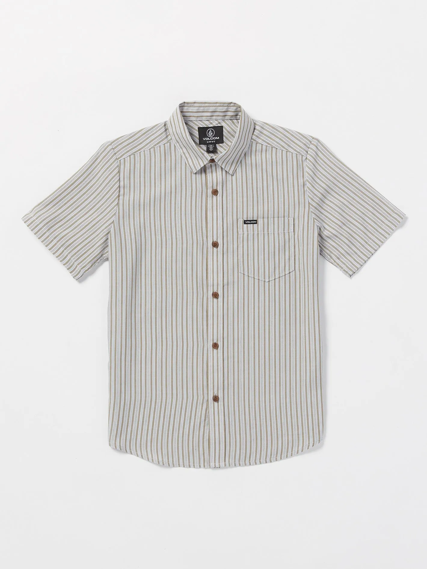 Big Boys Barstone Woven Short Sleeve Shirt - Tower Grey sold by Volcom product image thumbnail 4