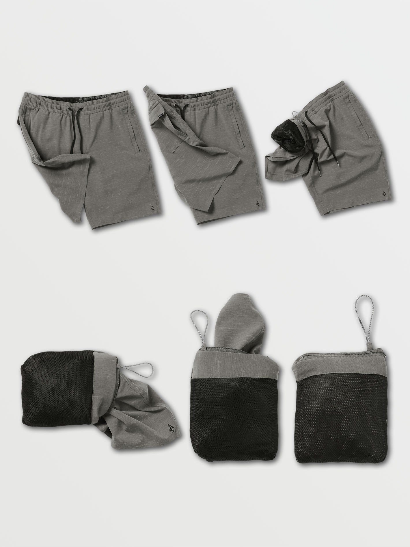 Packasack Lite Hybrid Shorts - Dark Charcoal sold by Volcom product image thumbnail 2