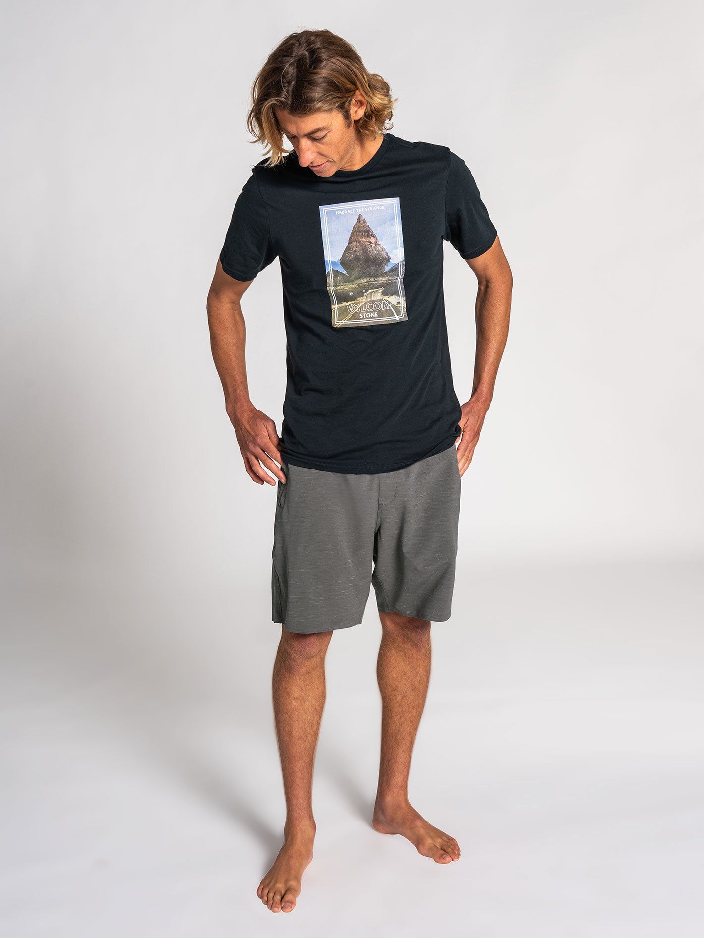 Packasack Lite Hybrid Shorts - Dark Charcoal sold by Volcom