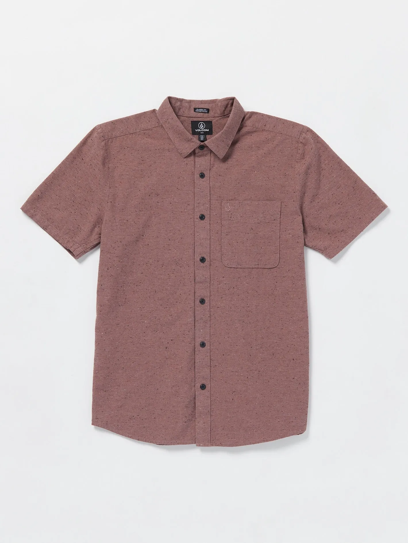 Date Knight Short Sleeve Shirt - Bordeaux Brown sold by Volcom