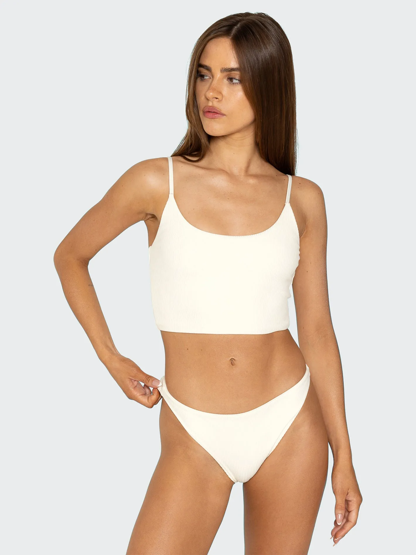 SET x Volcom: Sandy Classic Bikini Bottom - Sea Salt sold by Volcom product image thumbnail 3