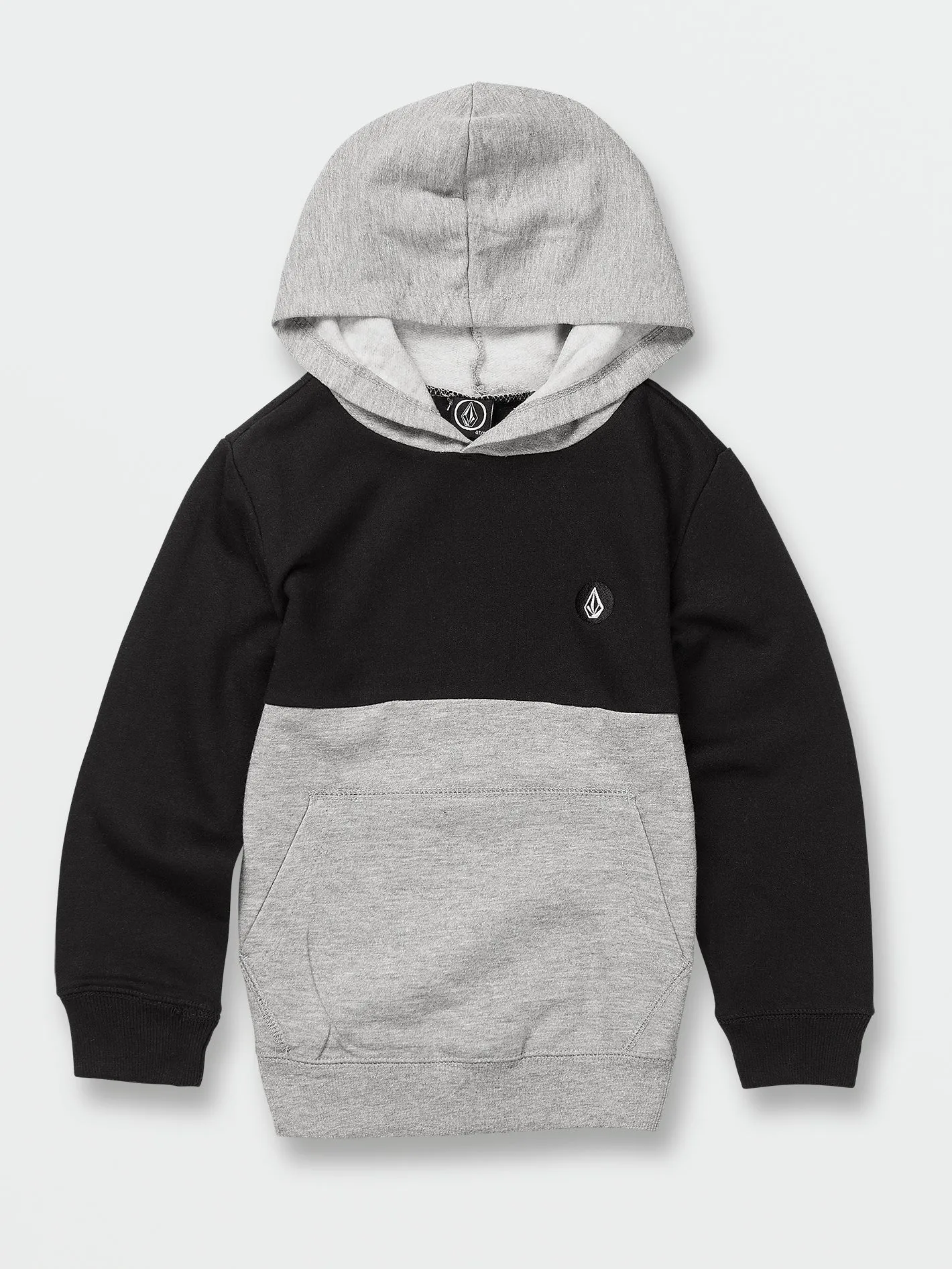Little Boys Contrast Pullover Fleece Hoodie - Black sold by Volcom