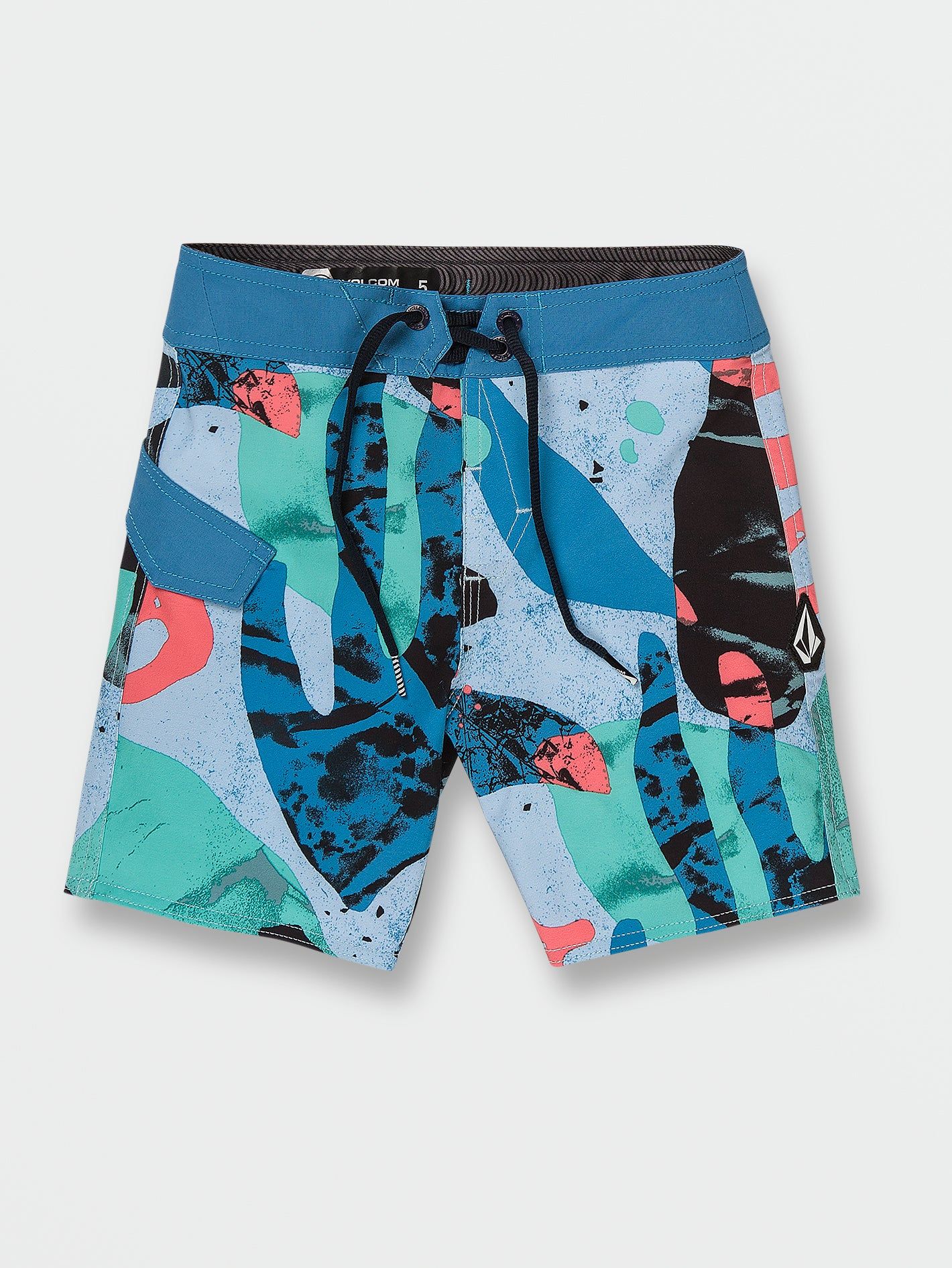 Little Boys Knife Aquatic Mod-Tech Trunks - Washed Blue sold by Volcom