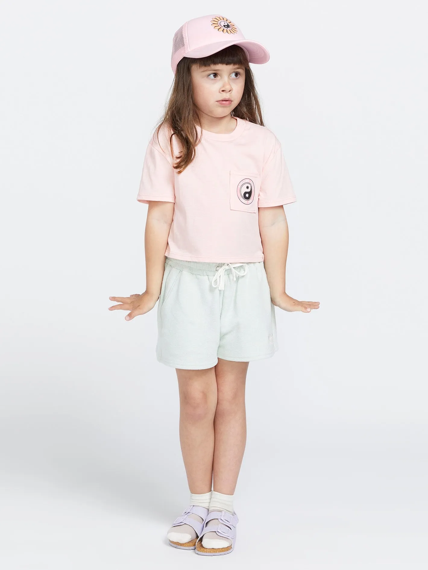 Girls Pocket Dial Tee - Light Peony sold by Volcom product image thumbnail 3