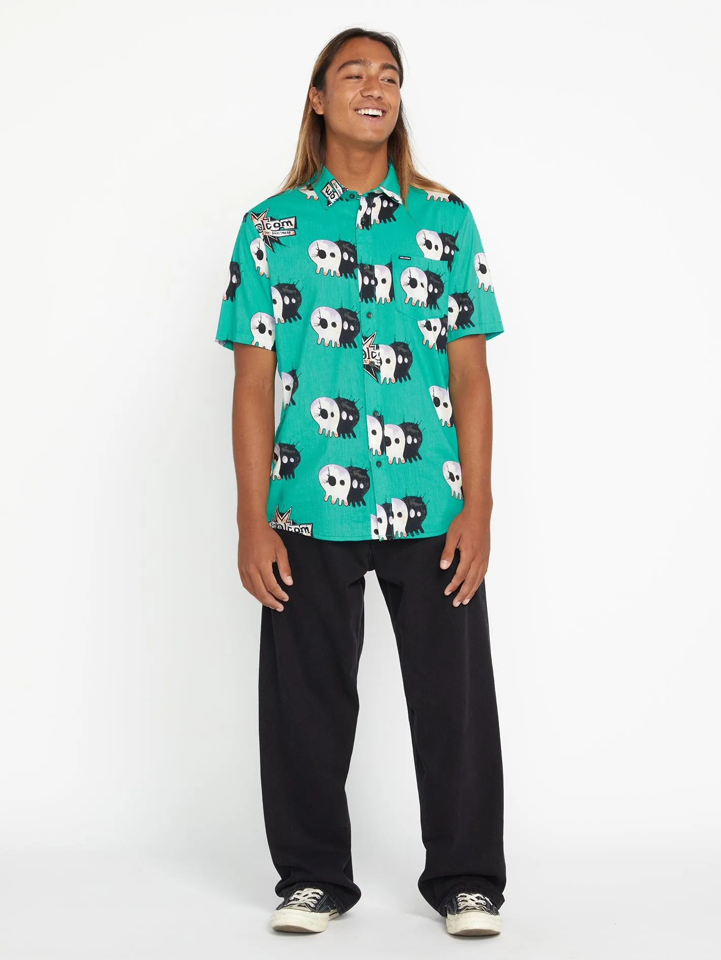 Volcom Entertainment Pepper Short Sleeve Shirt - Scrubs Green sold by Volcom product image thumbnail 5
