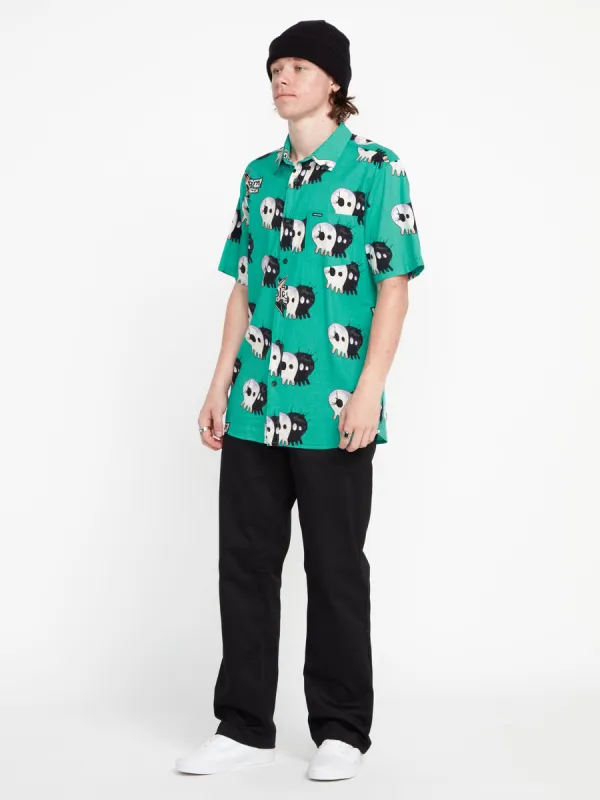 Volcom Entertainment Pepper Short Sleeve Shirt - Scrubs Green made by Volcom