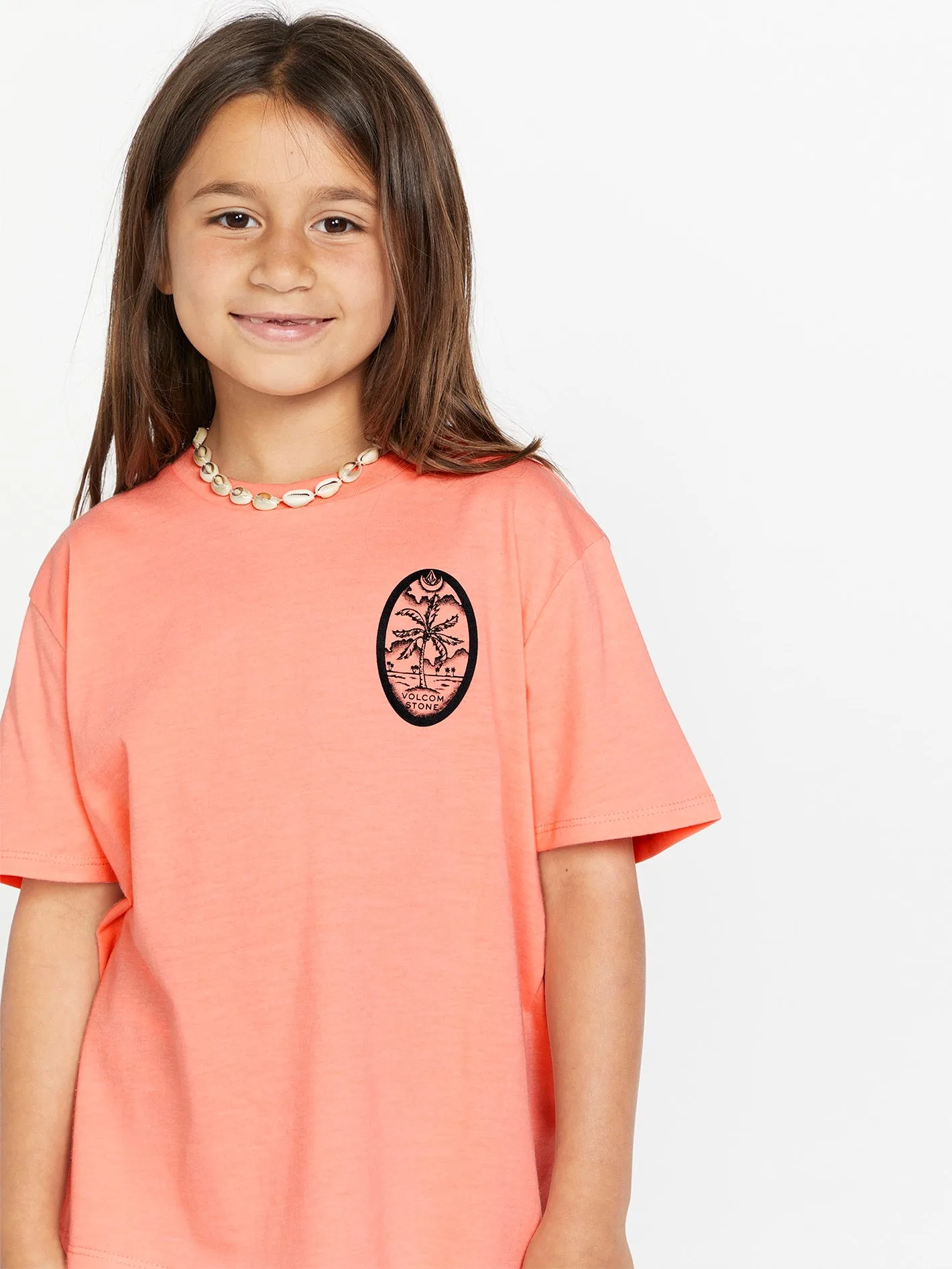 Girls Truly Stoked Bf Tee - Reef Pink sold by Volcom product image thumbnail 3