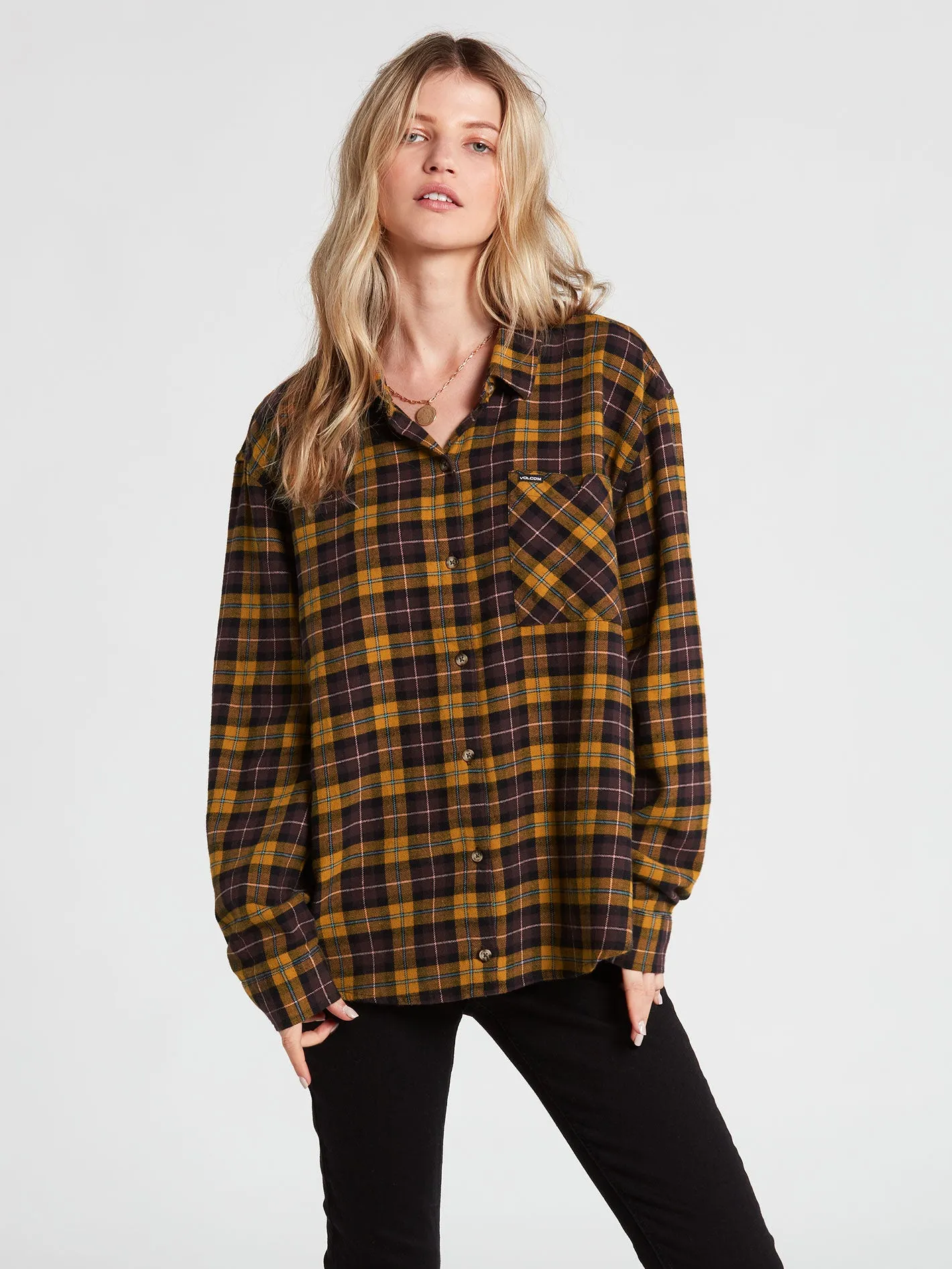 PLAID TO MEET U LS - BRONZE sold by Volcom product image thumbnail 2