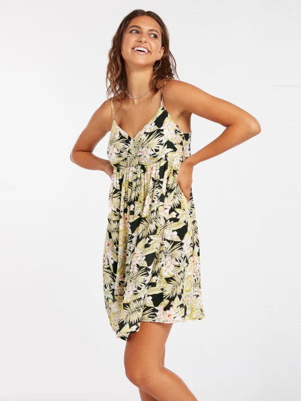 Frondly Fire Dress - Black Combo sold by Volcom