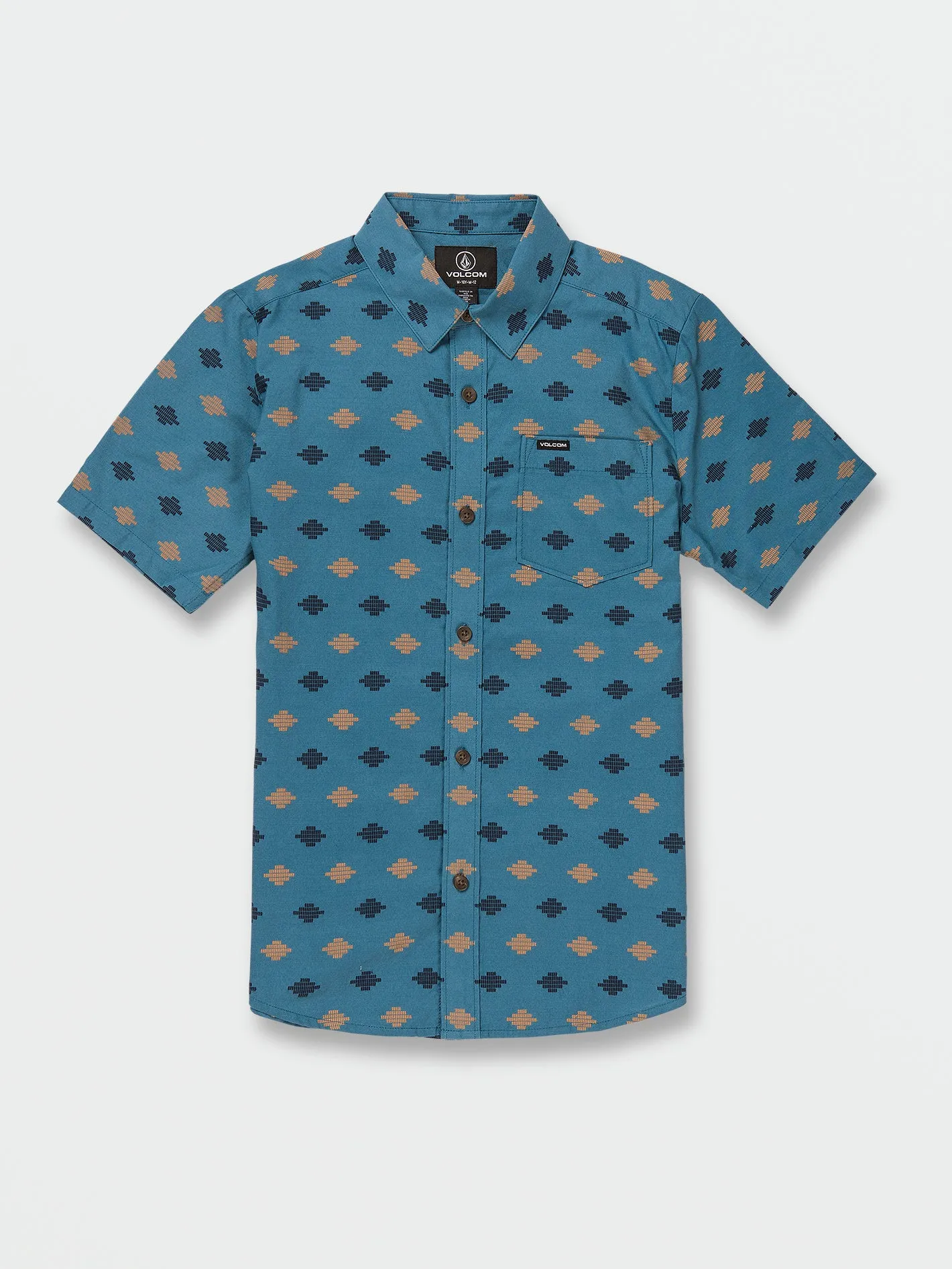 Big Boys Stackstone Short Sleeve Shirt - Aged Indigo sold by Volcom