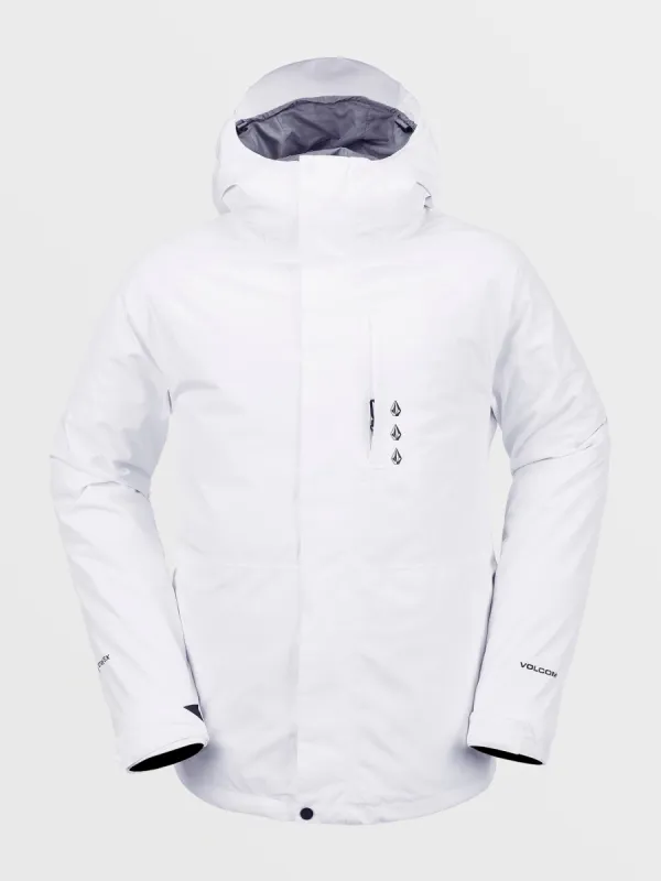 Mens Dua Insulated Gore Jacket - White sold by Volcom