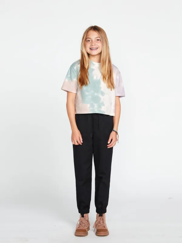 Girls Galactic Stone Short Sleeve Top - Stone Blue made by Volcom