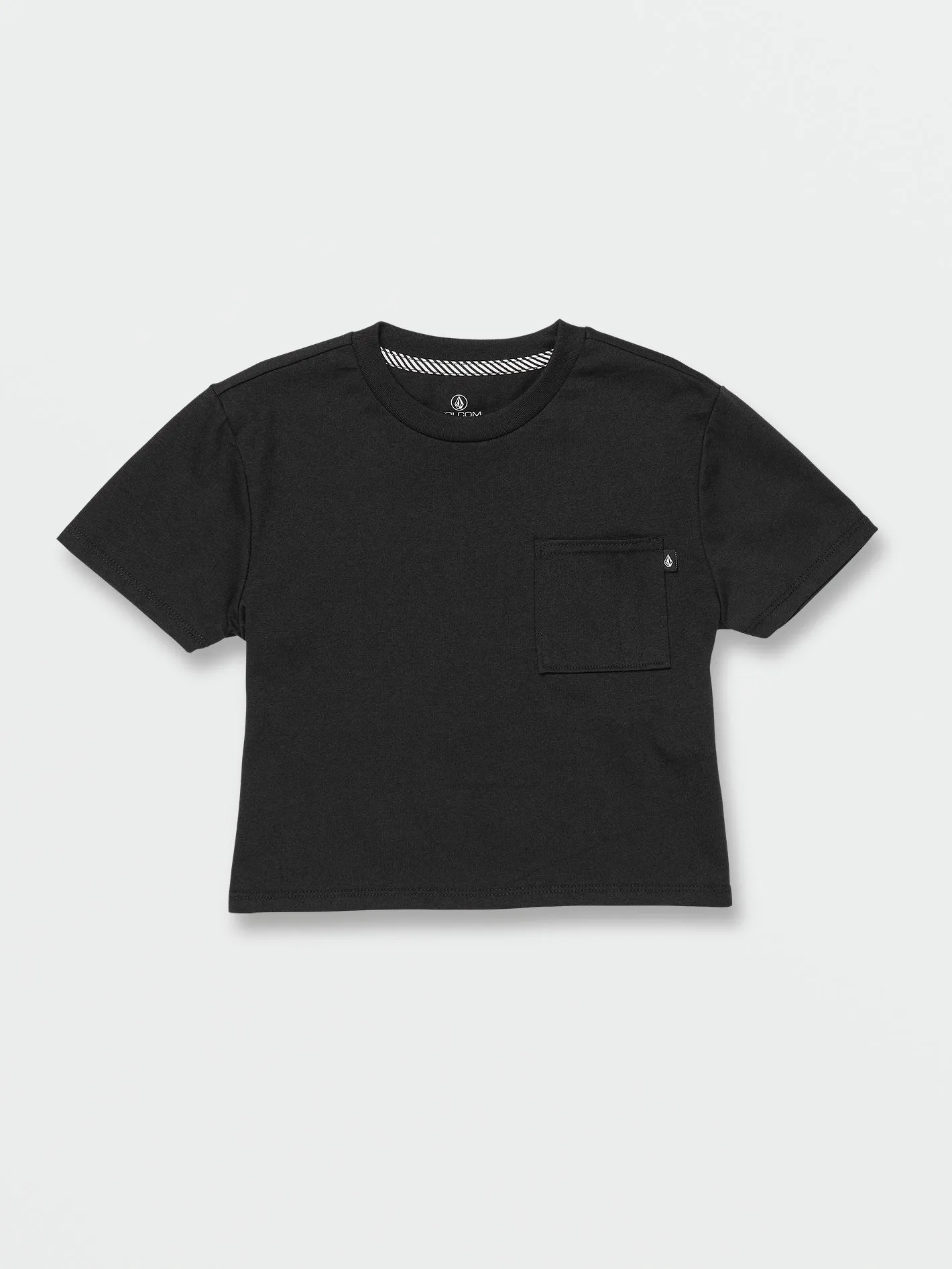 Girls Pocket Dial Short Sleeve Tee - Black sold by Volcom product image thumbnail 5