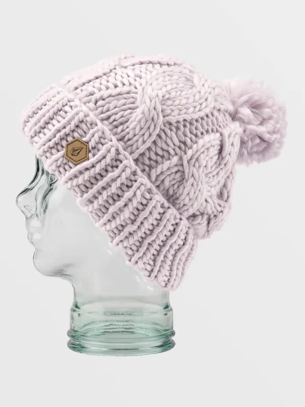 Womens Hand Knit Beanie - Calcite sold by Volcom