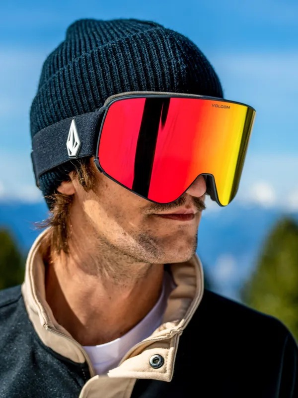 Odyssey Goggle - Matte Black / Red Chrome+BL sold by Volcom