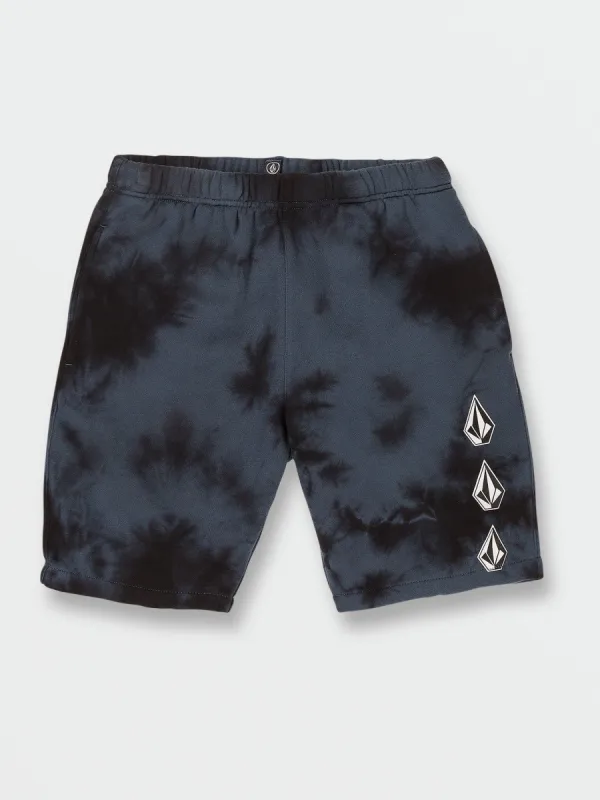 Big Boys Iconic Stone Plus Fleece Shorts - Marina Blue sold by Volcom