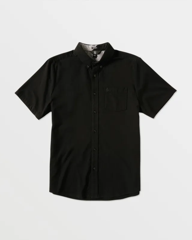 Everett Oxford Short Sleeve Shirt - New Black sold by Volcom