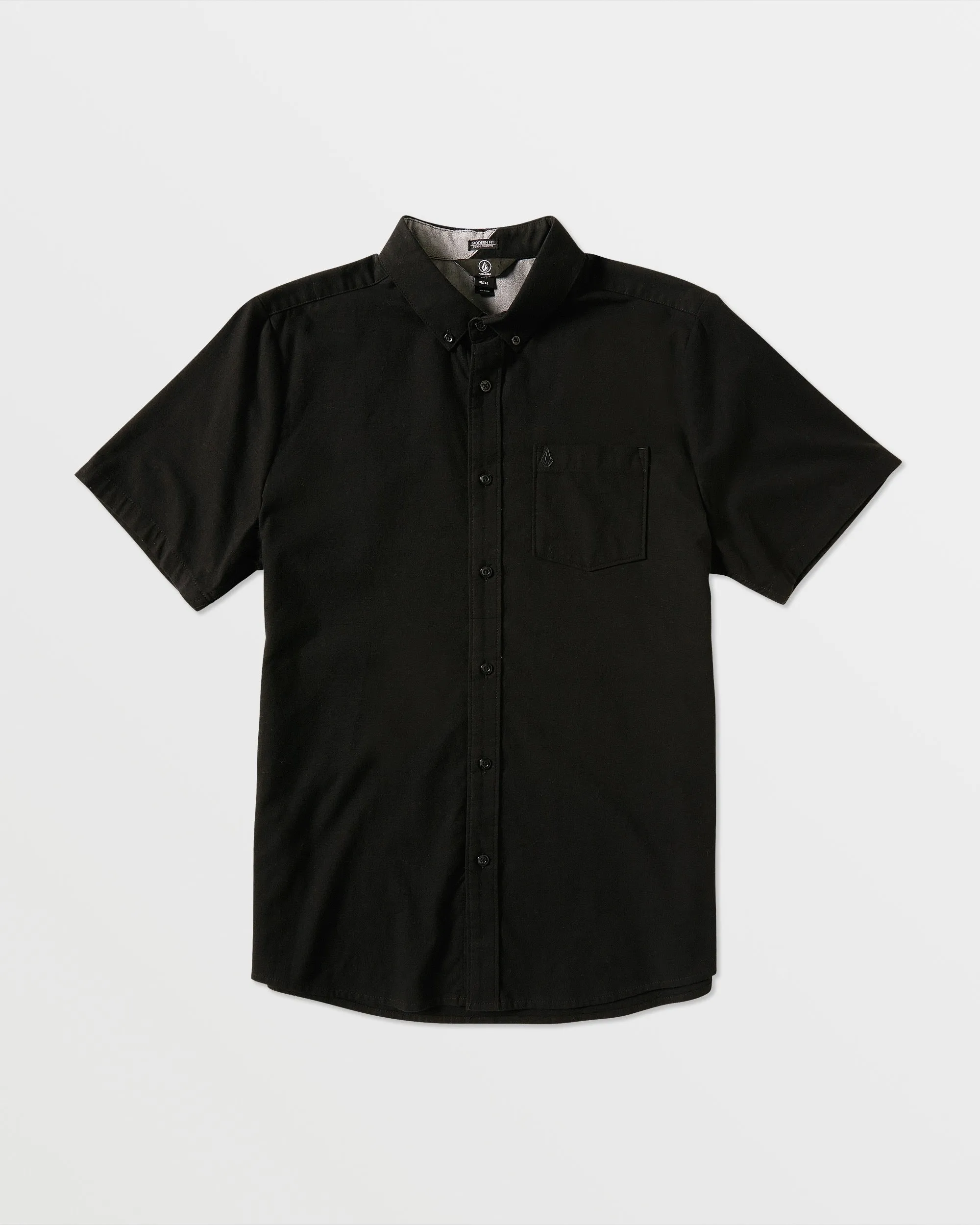Everett Oxford Short Sleeve Shirt - New Black sold by Volcom