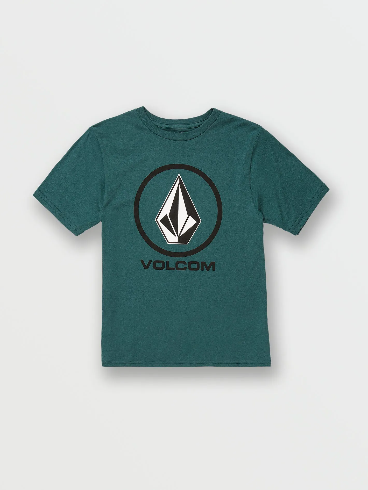 Little Boys Crisp Stone Short Sleeve Tee - Deep Teal sold by Volcom